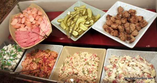 Macaroni-Salad-Sausage-Salad-German-Sliced-Pickles-German-Potato-Salad-Sausage-Selection-and-Meatballs-Biergarten-600x319.jpg